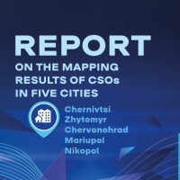 Report on the mapping results of CSOs in five cities: Chernivtsi, Zhytomyr, Chervonohrad, Mariupol and Nikopol (Report)