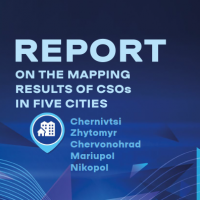 Report on the mapping results of CSOs in five cities: Chernivtsi,  Zhytomyr, Chervonohrad, Mariupol and Nikopol (Brochure)